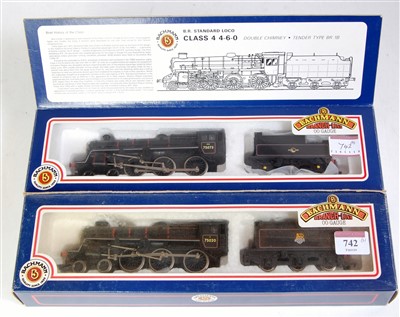 Lot 742 - Two Bachmann standard class 4 4-6-0 locos and...