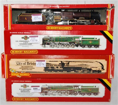 Lot 888 - 4 Hornby steam locomotives R063 BR 'Britannia'...