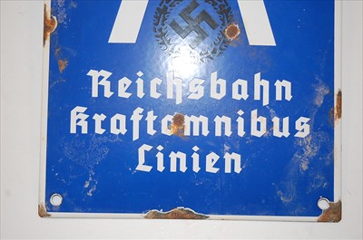 Lot 331 - A German enamelled wall plaque