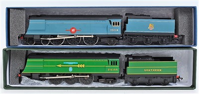 Lot 849 - Two repainted renumbered Triang locomotives as...