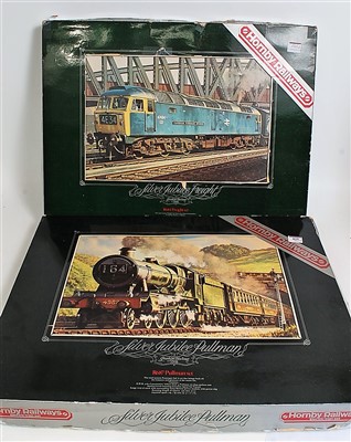 Lot 825 - Hornby R687 Silver Jubilee Pullman train set...