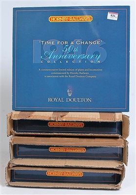 Lot 826 - Set of Hornby 'Time for Change' Royal Doulton...