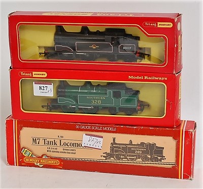 Lot 827 - Three class M7 tank engines R103 SR olive...