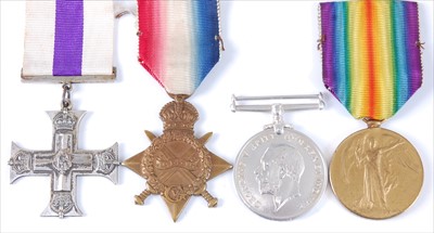Lot 403 - A group of medals to include Military Cross...