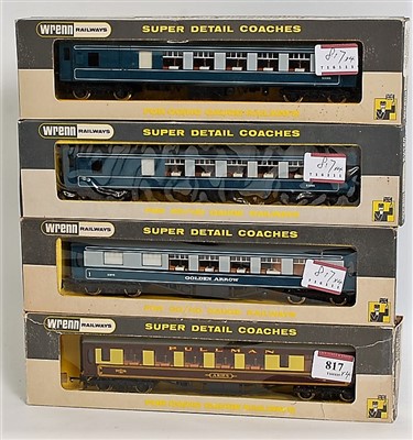 Lot 817 - Four Wrenn Railways Pullman cars W6002 'Aries'...