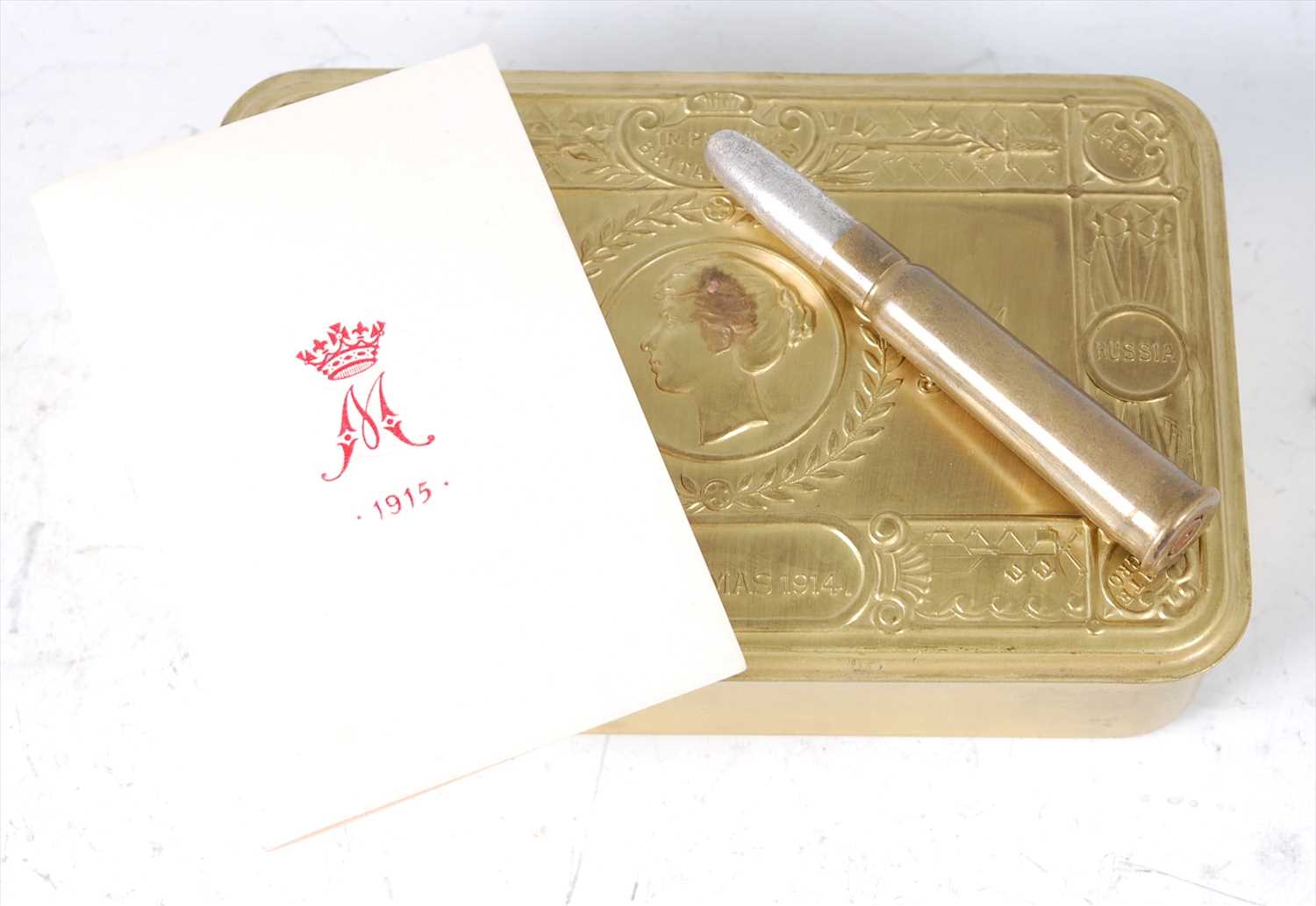 Lot 410 - A WW I Princess Mary Christmas gift tin...