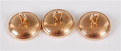 Lot 2757 - A set of three early 20th century 15ct gold,...