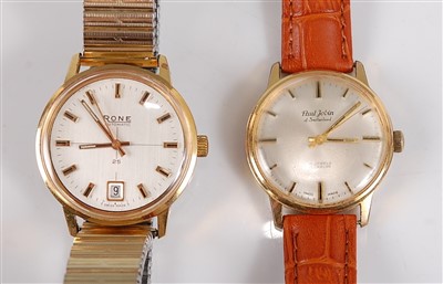 Lot 2754 - A gent's Rone gold plated automatic wristwatch,...