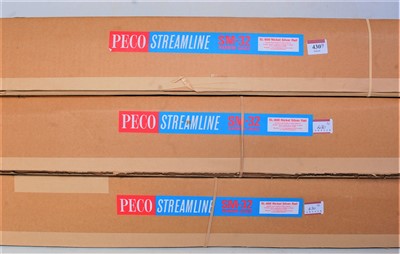 Lot 430 - 3 boxes each 12 lengths Peco SM32 SL600 narrow...