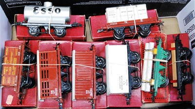 Lot 432 - Seven post and one pre-war Hornby wagons: No....