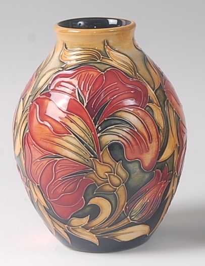 Lot 2 - A modern Moorcroft pottery vase in the Spanish...