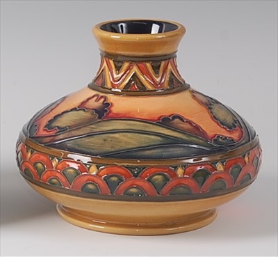 Lot 4 - A modern Moorcroft pottery vase in the Second...