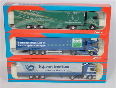 Lot 2561 - A Tekno boxed 1/50 scale road transport...