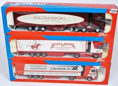 Lot 2705 - A Tekno 1/50 scale boxed road transport...