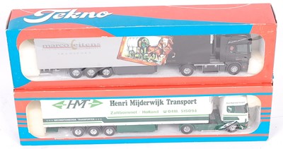 Lot 2566 - A Tekno 1/50 scale boxed road haulage diecast...