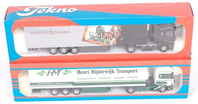 Lot 2702 - A Tekno 1/50 scale boxed road haulage diecast...