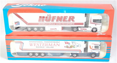 Lot 2635 - A Tekno 1/50 scale road transport diecast...