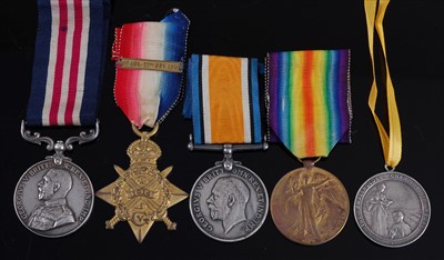 Lot 242 - A gallantry group of four medals to include