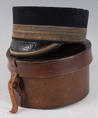 Lot 224 - A Victorian Officer's pillar box hat