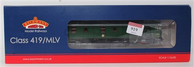 Lot 919 - A Bachmann 31-266 BR (SR) green Motor luggage...