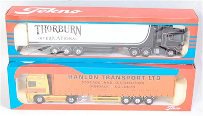 Lot 2639 - A Tekno 1/50 scale road transport diecast...