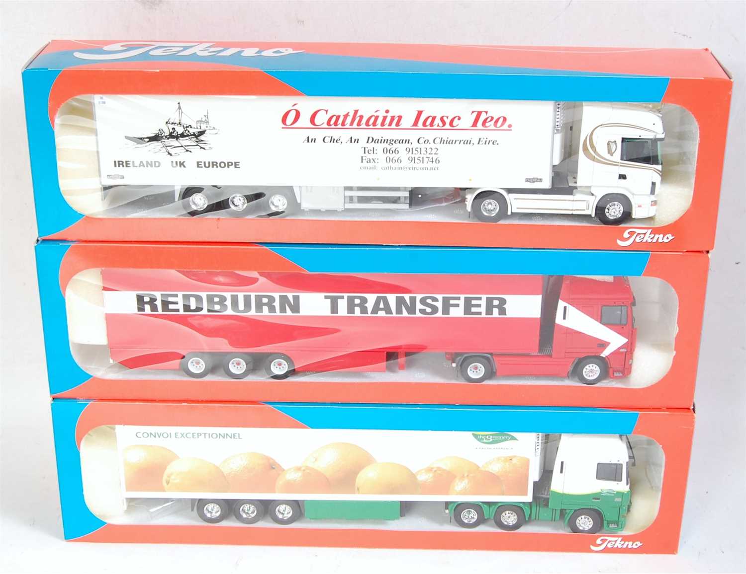 Lot 2640 - A Tekno 1/50 scale boxed road haulage diecast...