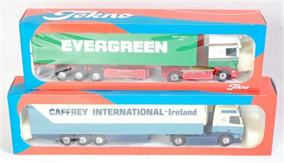 Lot 2641 - A Tekno 1/50 scale boxed road transport...