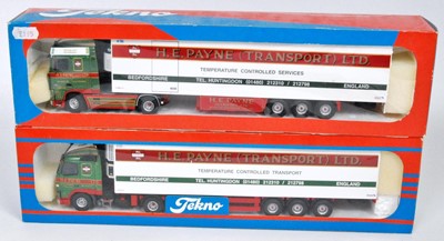 Lot 2558 - A Tekno 1/50 scale road transport diecast...