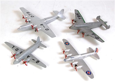 Lot 1922 - Four various loose Dinky Toy Aircraft to...