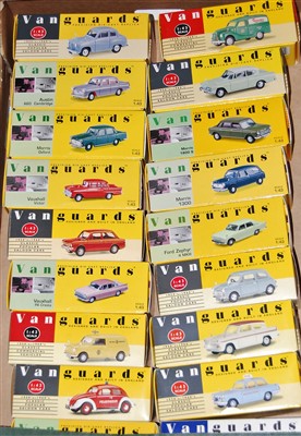 Lot 2653 - 18 various boxed Vanguard 1/43 scale diecasts,...