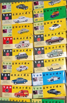 Lot 2654 - 18 various boxed Vanguards 1/43 scale classic...