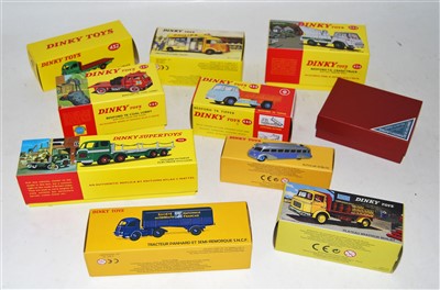 Lot 1929 - Ten boxed as issued Dinky Toy Atlas edition...