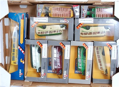 Lot 2688 - 27 various boxed mixed scale Corgi public...