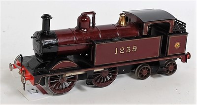 Lot 479 - 0-4-4 tank loco LMS red No. 1239, 2-rail...