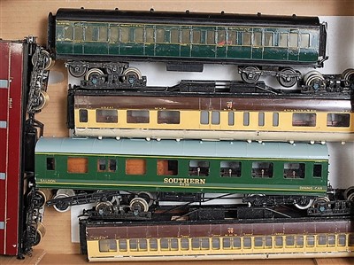 Lot 483 - Five passenger bogie vehicles, marked by...