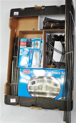 Lot 990 - Large tray of PECO N gauge, some carefully...