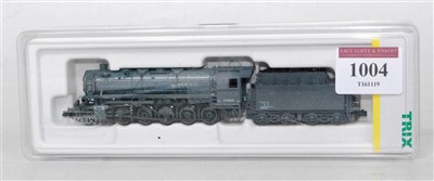 Lot 1004 - A Trix N gauge grey German 'Kriegslog' 2-10-0...