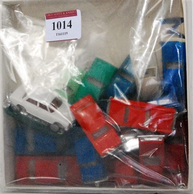 Lot 1014 - 18 more Minix cars, a mix of bright wheel and...