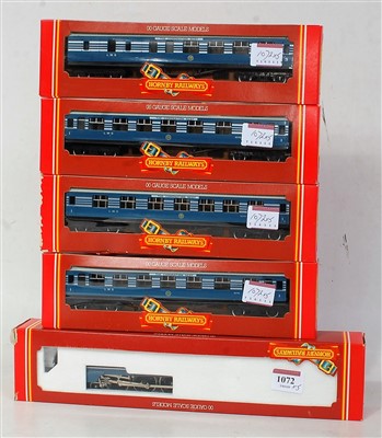 Lot 1072 - A Hornby R685 LMS blue/silver streamlined...