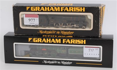 Lot 977 - Two Graham Farish 'N' gauge locos and tenders...