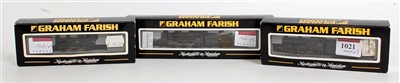 Lot 1021 - 3 Farish Bachmann steam locomotives all N...