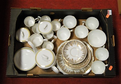 Lot 157 - A Royal Stafford gilt tea service together...