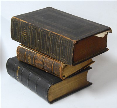 Lot 164 - A Victorian leather bound family bible,...