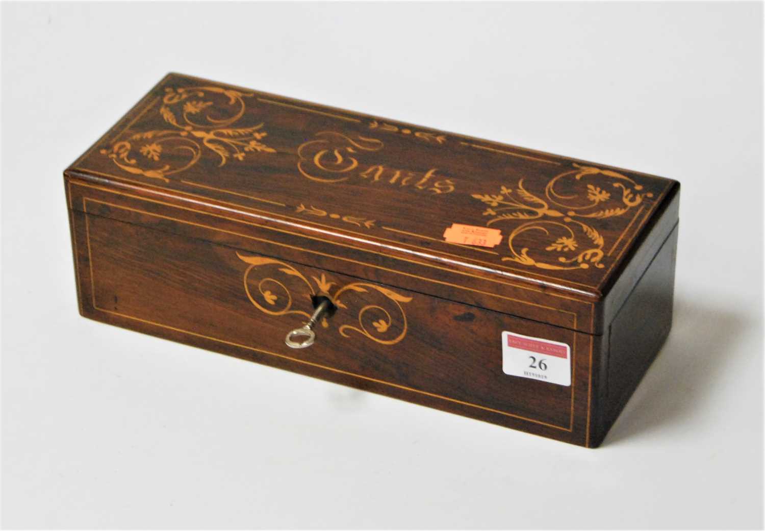 Lot 26 - An early 20th century continental rosewood and...