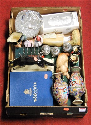 Lot 59 - A box of miscellaneous items to include Royal...