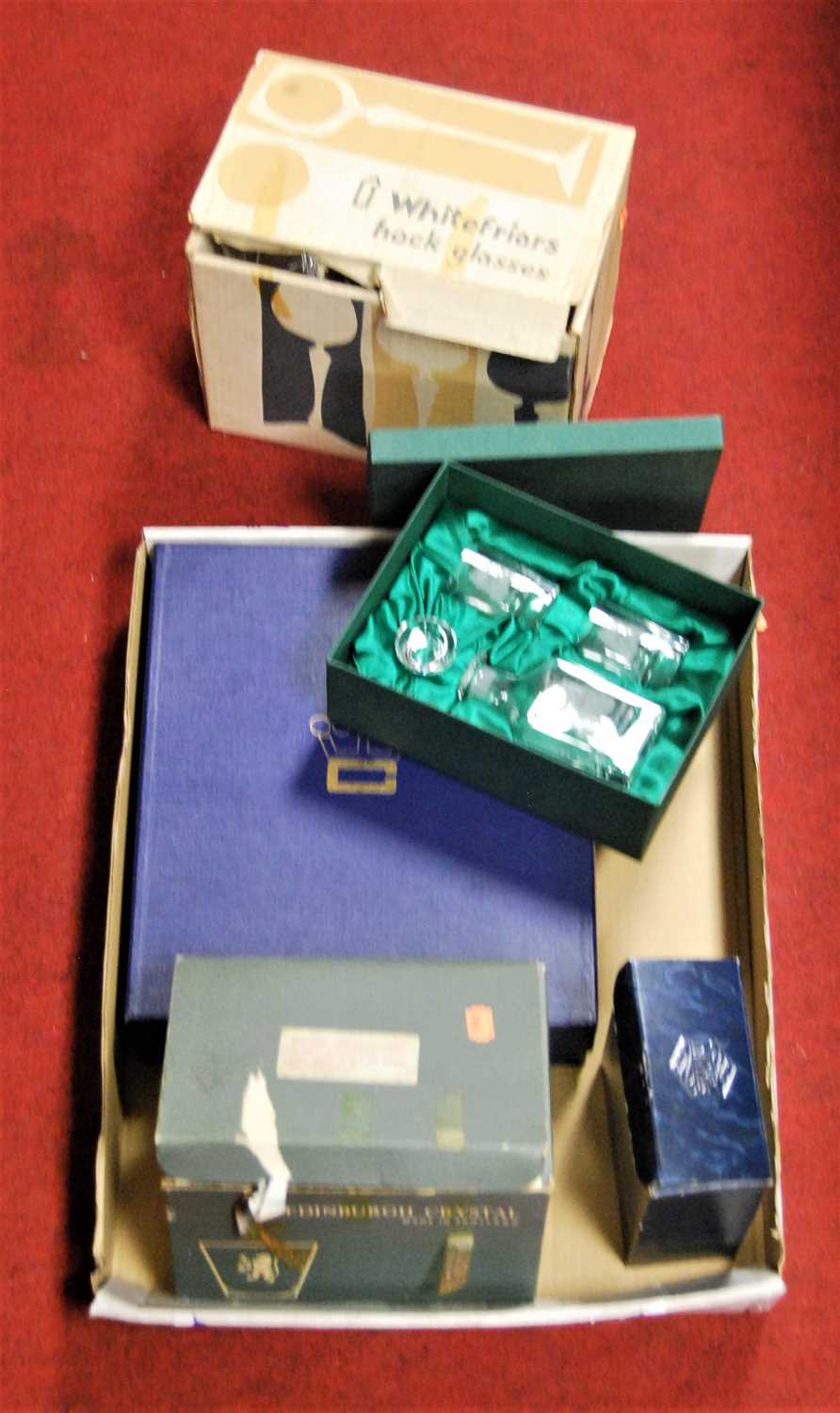 Lot 62 - A collection of mainly boxed cut crystal to...
