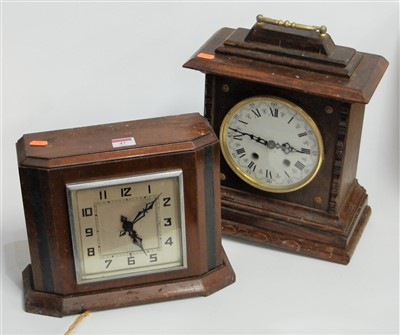 Lot 47 - A late 19th century continental oak cased...