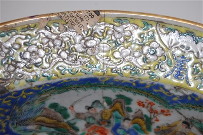 Lot 126 - A large 19th century Chinese stoneware bowl,...
