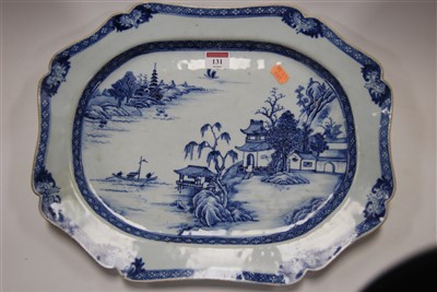 Lot 131 - A 19th century Chinese export stoneware meat...