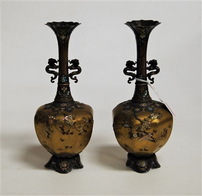 Lot 198 - A pair of Japanese Meiji period (1868-1912)...